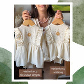 Rochie Ad Astra cu broderie, muselină